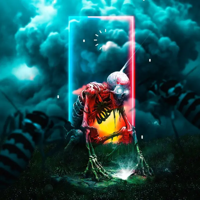 AI Generated Bhoot image in night and creative image